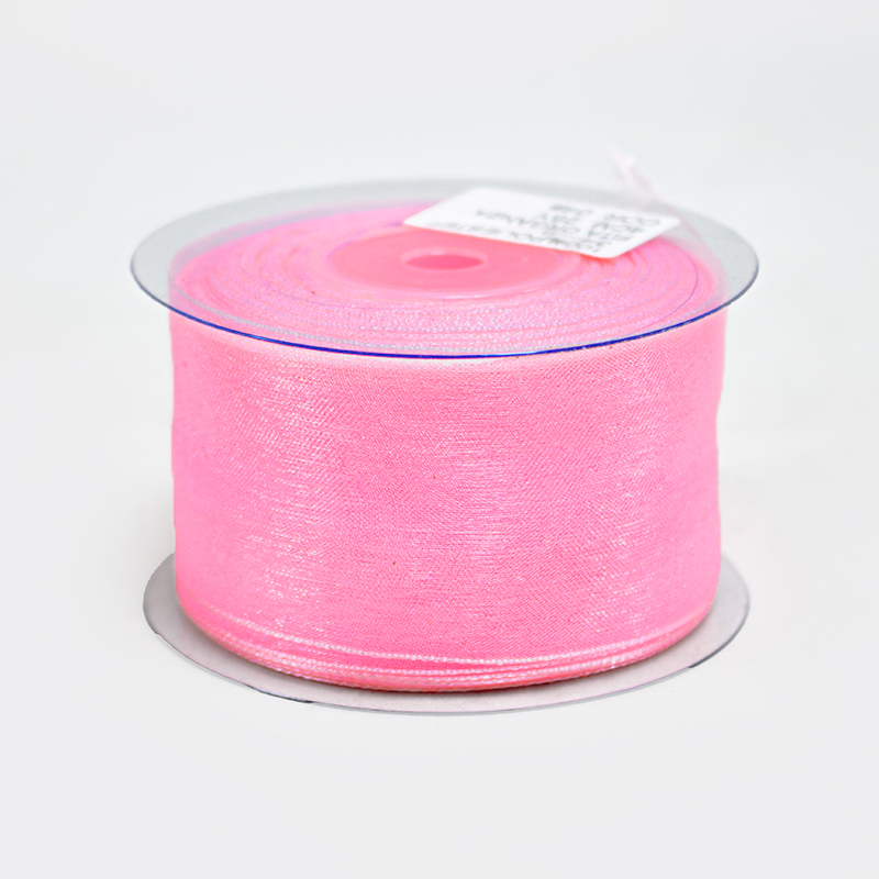Fita Organza 40mm x 25mt Rosa